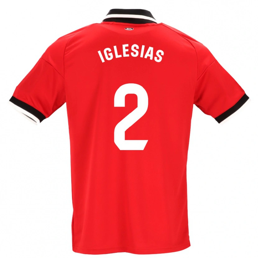 Danxen Mænd Juan Iglesias #2 Sort Hvid Rød Udebane Spillertrøjer 2026/27 Trøje T-Shirt