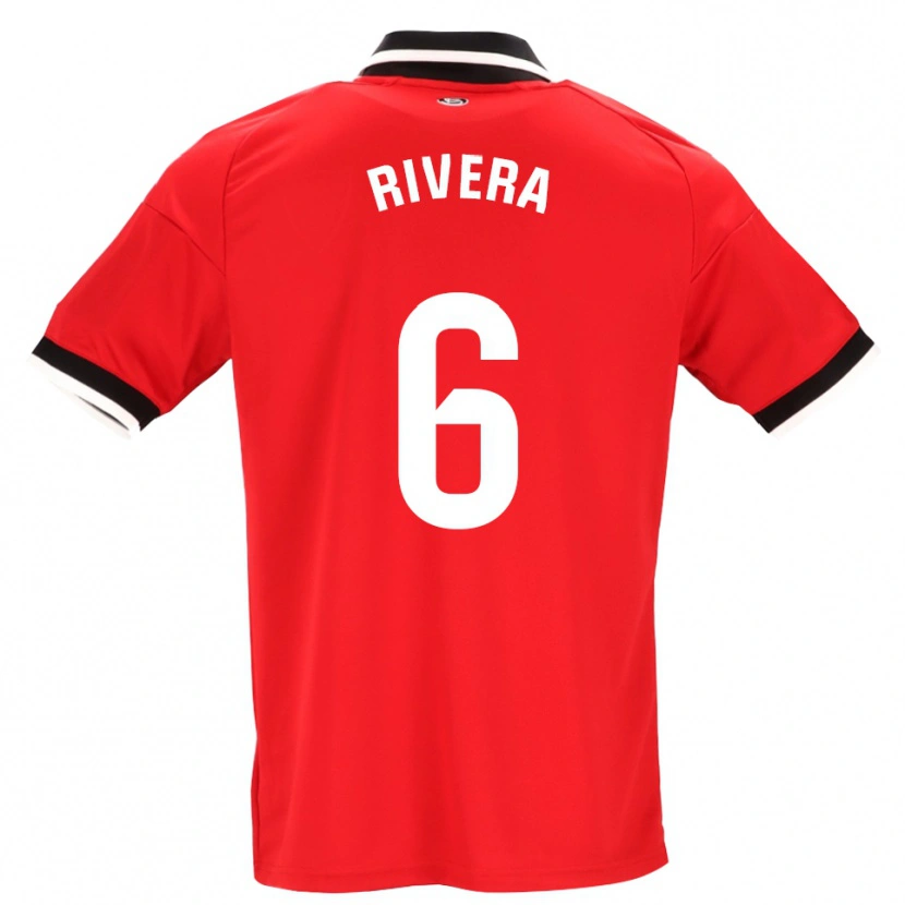 Danxen Mænd Pablo Rivera #6 Sort Hvid Rød Udebane Spillertrøjer 2026/27 Trøje T-Shirt