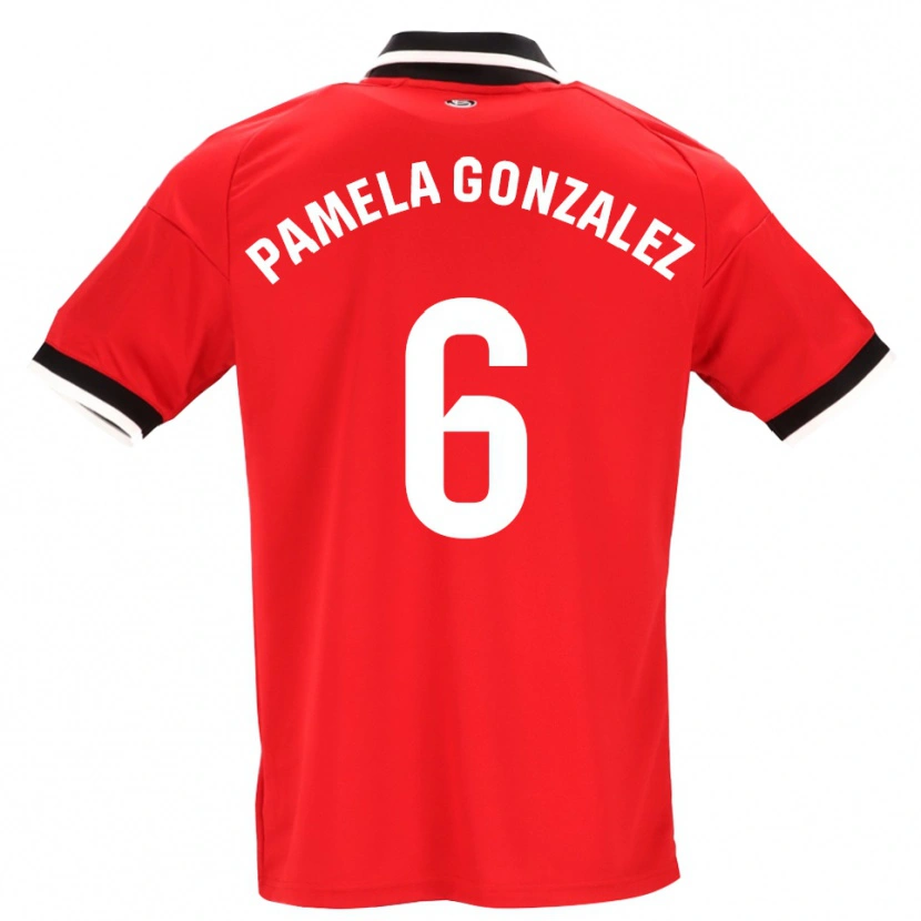Danxen Mænd Cinthia Pamela González Medina #6 Sort Hvid Rød Udebane Spillertrøjer 2026/27 Trøje T-Shirt