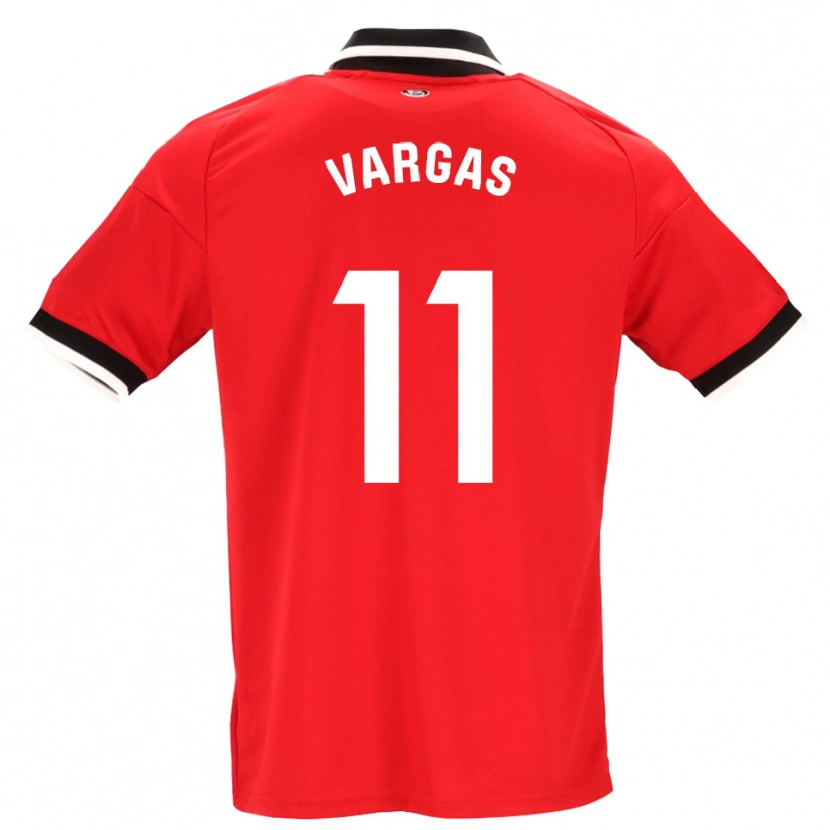 Danxen Mænd Rubén Vargas #11 Sort Hvid Rød Udebane Spillertrøjer 2026/27 Trøje T-Shirt