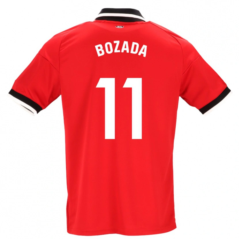 Danxen Mænd José Antonio Bozada #11 Sort Hvid Rød Udebane Spillertrøjer 2026/27 Trøje T-Shirt