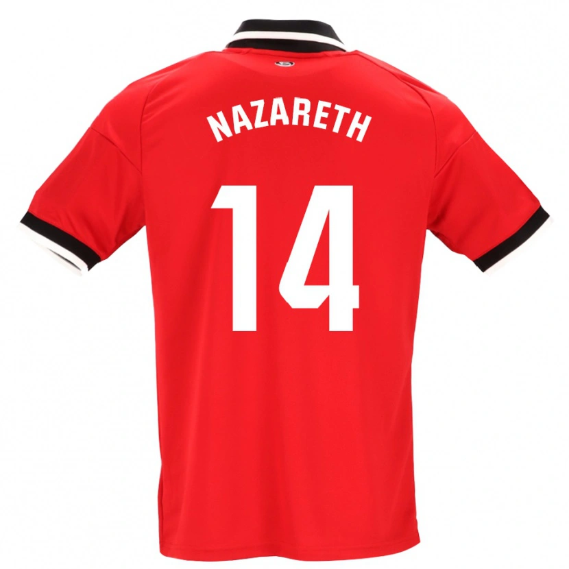 Danxen Mænd Nazareth Martín #14 Sort Hvid Rød Udebane Spillertrøjer 2026/27 Trøje T-Shirt