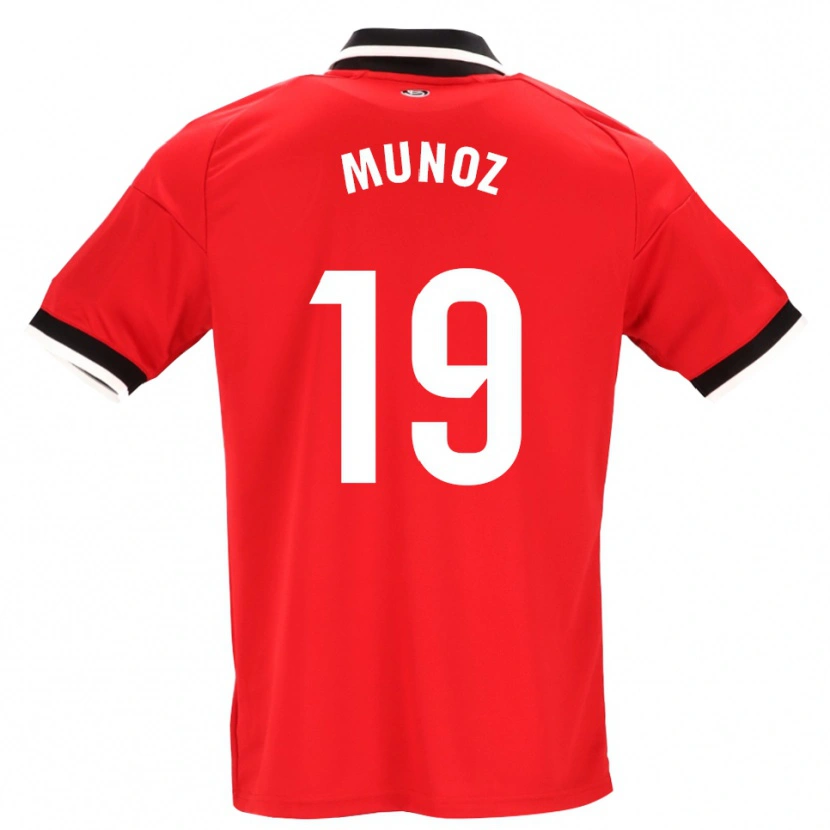 Danxen Mænd Iker Muñoz #19 Sort Hvid Rød Udebane Spillertrøjer 2026/27 Trøje T-Shirt