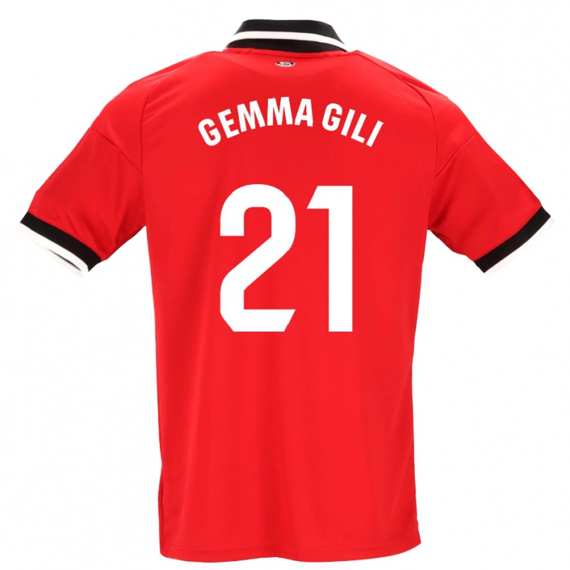 Danxen Mænd Gemma Gili Giner #21 Sort Hvid Rød Udebane Spillertrøjer 2026/27 Trøje T-Shirt