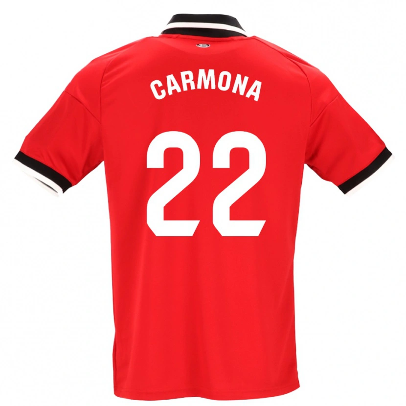 Danxen Mænd José Ángel Carmona #22 Sort Hvid Rød Udebane Spillertrøjer 2026/27 Trøje T-Shirt