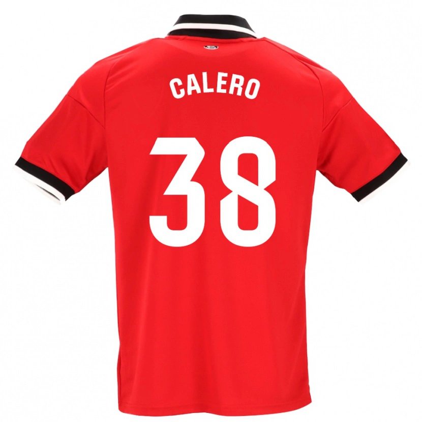 Danxen Mænd Josema Calero #38 Sort Hvid Rød Udebane Spillertrøjer 2026/27 Trøje T-Shirt
