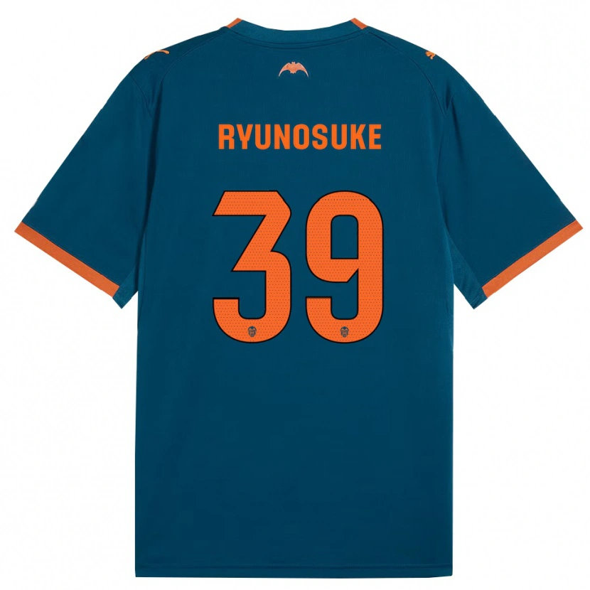 Danxen Mænd Ryunosuke Sato #39 Stålblå Orange Udebane Spillertrøjer 2026/27 Trøje T-Shirt