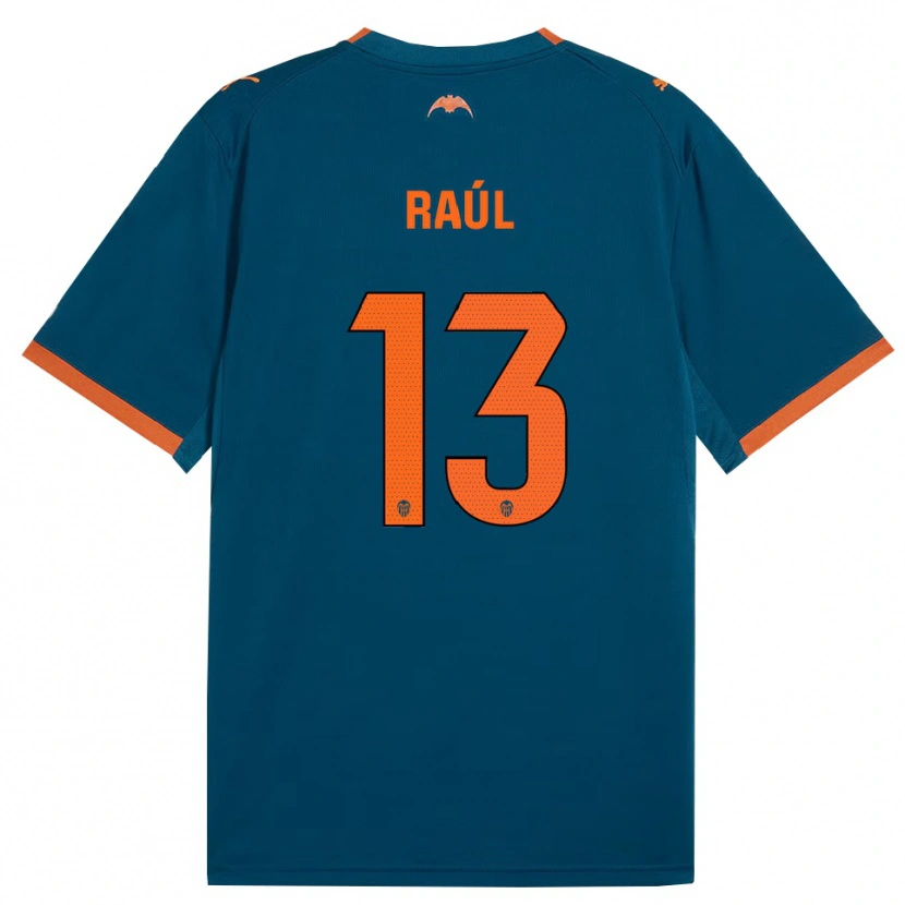 Danxen Mænd Raúl Jiménez #13 Stålblå Orange Udebane Spillertrøjer 2026/27 Trøje T-Shirt