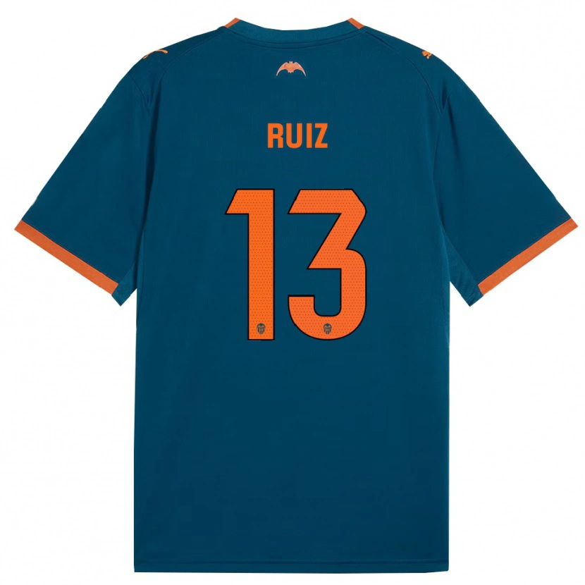 Danxen Mænd Nil Ruiz #13 Stålblå Orange Udebane Spillertrøjer 2026/27 Trøje T-Shirt