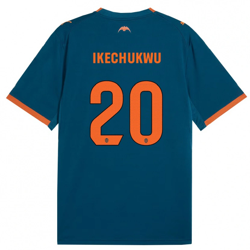 Danxen Mænd Jerry Ikechukwu #20 Stålblå Orange Udebane Spillertrøjer 2026/27 Trøje T-Shirt
