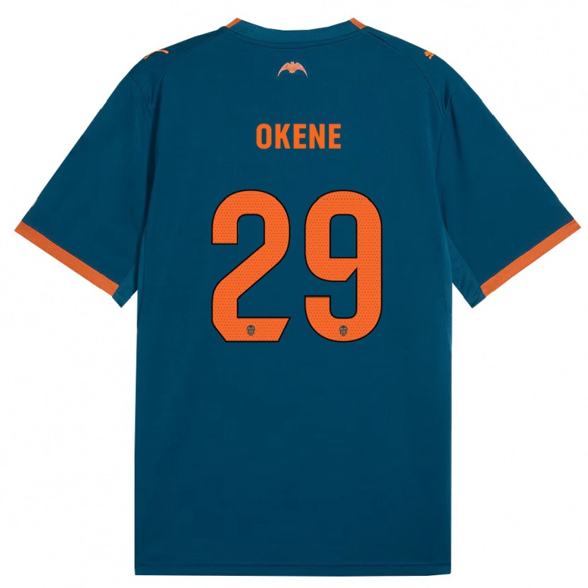 Danxen Mænd Andrea Okene #29 Stålblå Orange Udebane Spillertrøjer 2026/27 Trøje T-Shirt