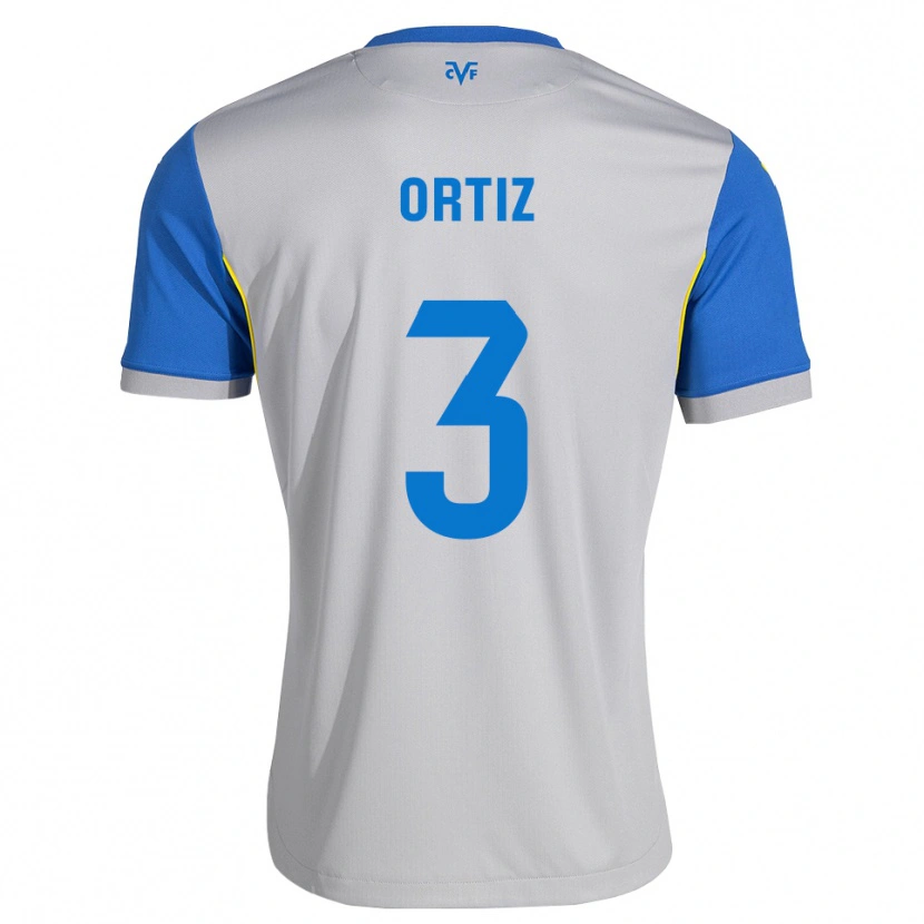 Danxen Mænd Eneko Ortiz #3 Dodgerblå Grå Udebane Spillertrøjer 2026/27 Trøje T-Shirt