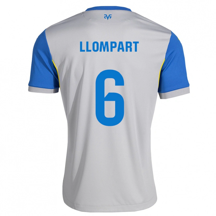 Danxen Mænd María Llompart #6 Dodgerblå Grå Udebane Spillertrøjer 2026/27 Trøje T-Shirt
