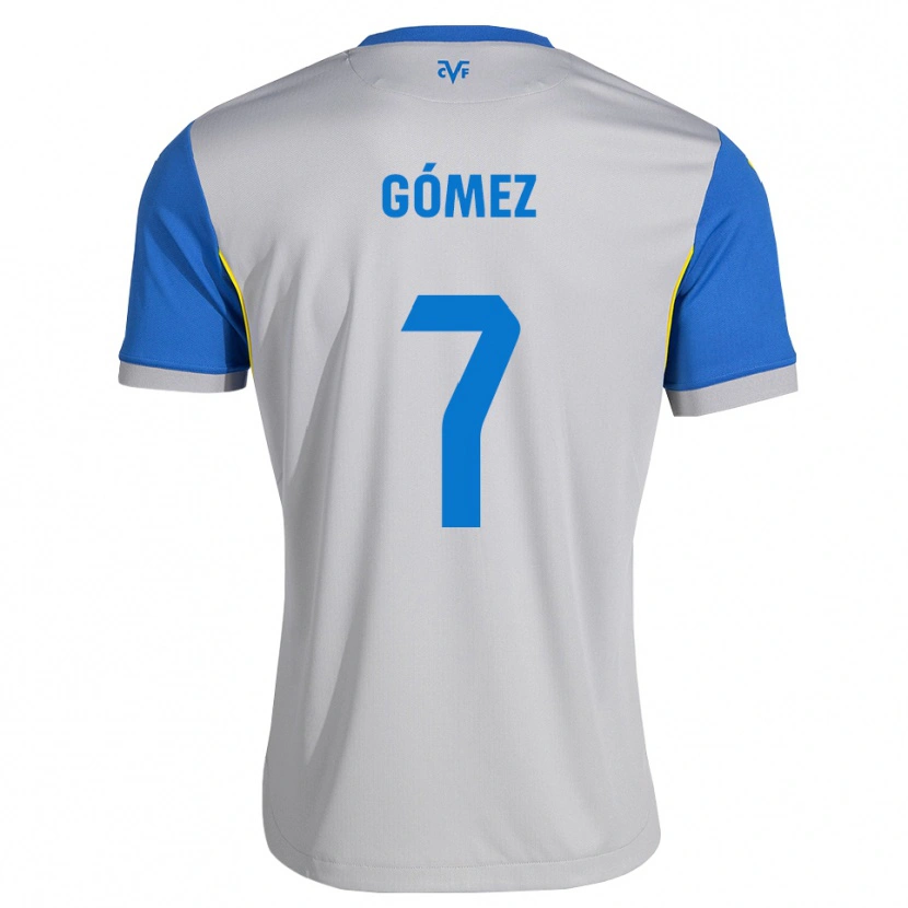 Danxen Mænd Valen Gómez #7 Dodgerblå Grå Udebane Spillertrøjer 2026/27 Trøje T-Shirt