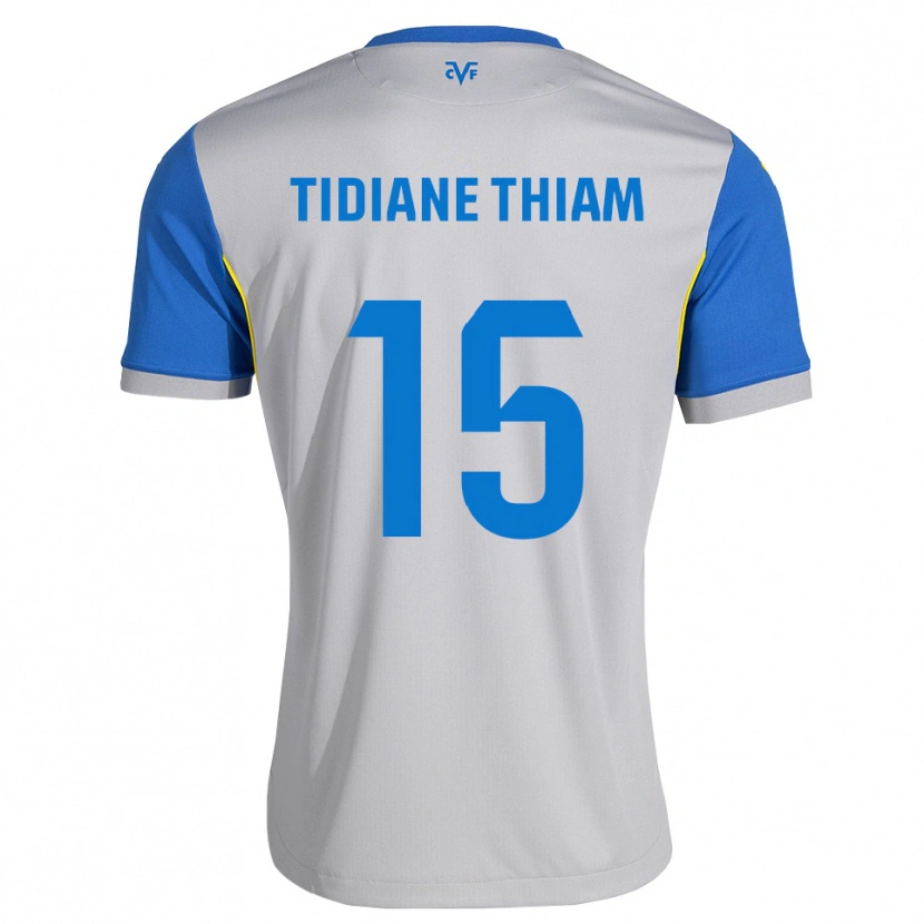 Danxen Mænd Cheikh Tidiane Thiam #15 Dodgerblå Grå Udebane Spillertrøjer 2026/27 Trøje T-Shirt