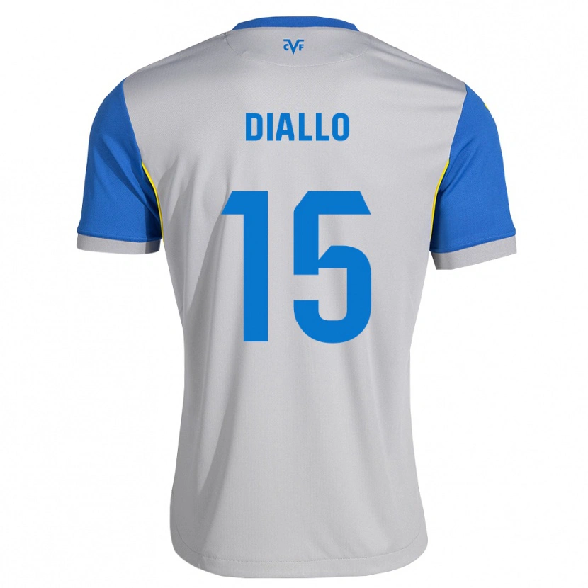 Danxen Mænd Moussa Diallo #15 Dodgerblå Grå Udebane Spillertrøjer 2026/27 Trøje T-Shirt