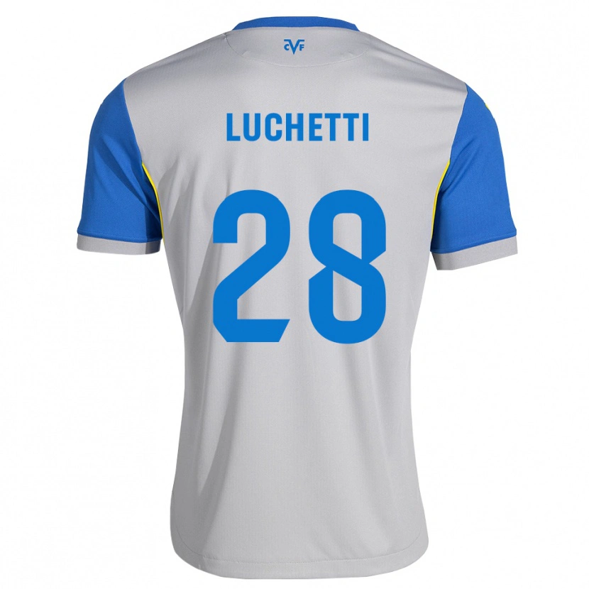 Danxen Mænd Danilo Luchetti #28 Dodgerblå Grå Udebane Spillertrøjer 2026/27 Trøje T-Shirt