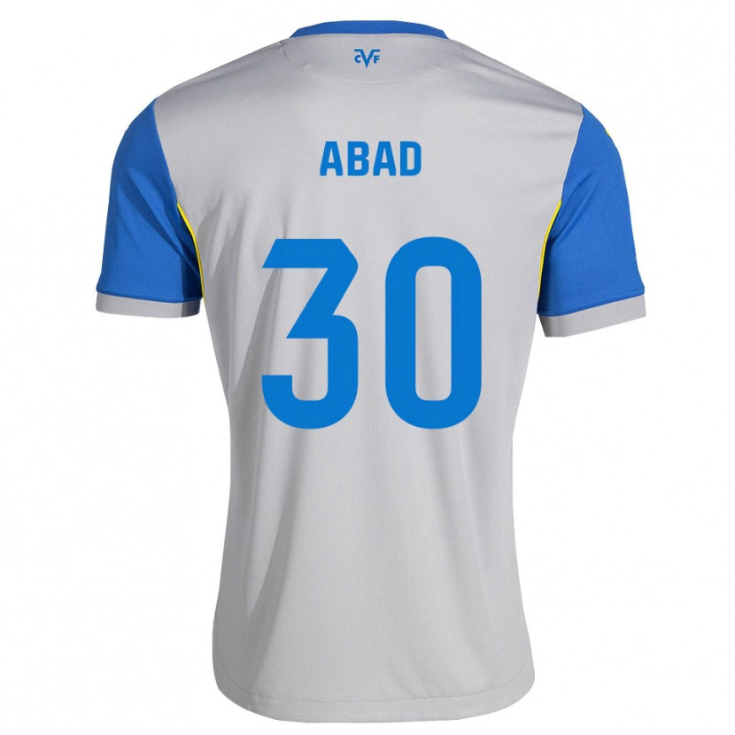 Danxen Mænd Iker Abad #30 Dodgerblå Grå Udebane Spillertrøjer 2026/27 Trøje T-Shirt