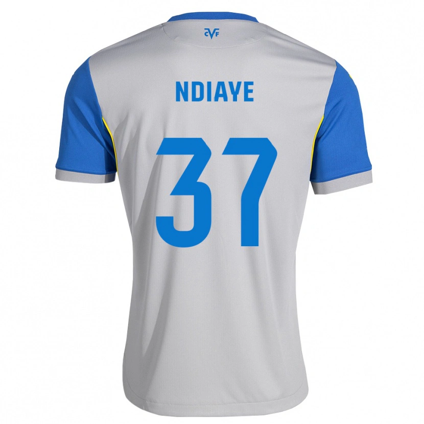 Danxen Mænd Serigne Ndiaye #37 Dodgerblå Grå Udebane Spillertrøjer 2026/27 Trøje T-Shirt