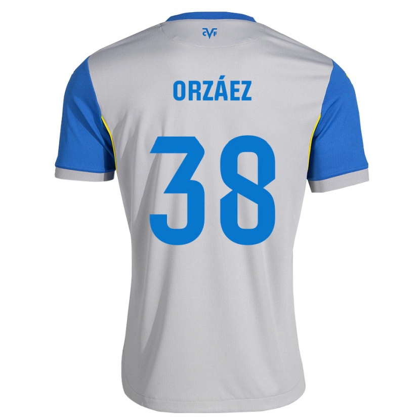 Danxen Mænd Sergio Orzáez #38 Dodgerblå Grå Udebane Spillertrøjer 2026/27 Trøje T-Shirt