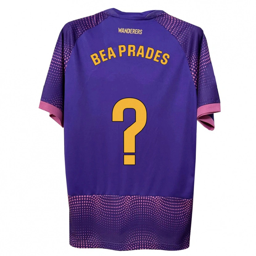 Danxen Mænd Beatriz Prades Insa #0 Lilla Hvid Pink Udebane Spillertrøjer 2026/27 Trøje T-Shirt