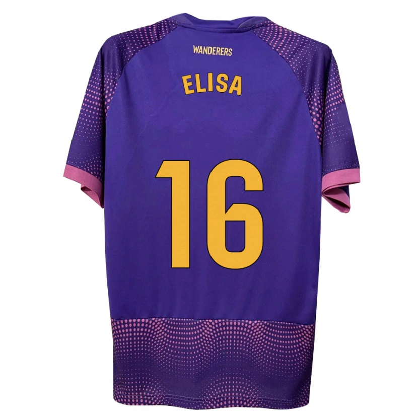 Danxen Mænd Elisa Tomé #16 Lilla Hvid Pink Udebane Spillertrøjer 2026/27 Trøje T-Shirt