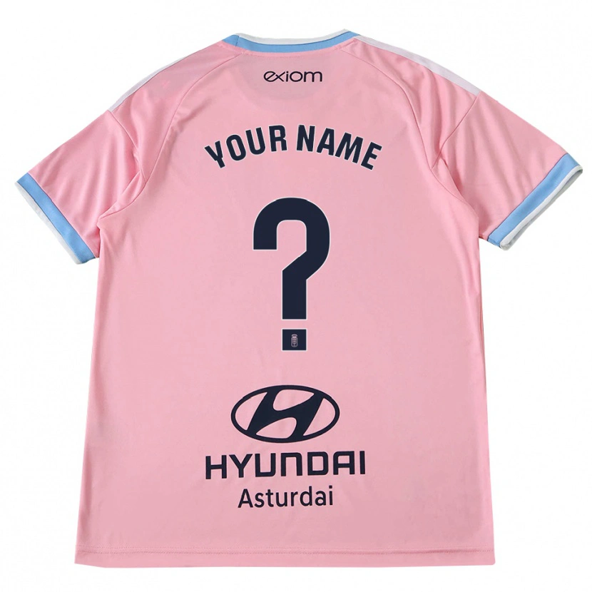 Danxen Mænd Dit Navn #0 Kornblomstblå Pink Udebane Spillertrøjer 2026/27 Trøje T-Shirt