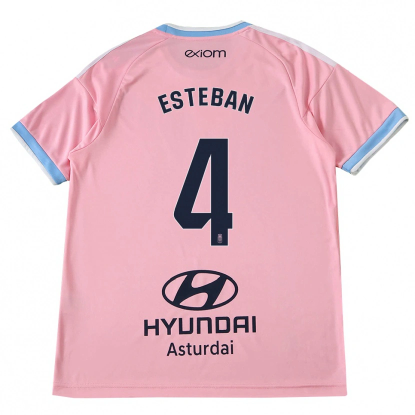 Danxen Mænd Marco Esteban #4 Kornblomstblå Pink Udebane Spillertrøjer 2026/27 Trøje T-Shirt