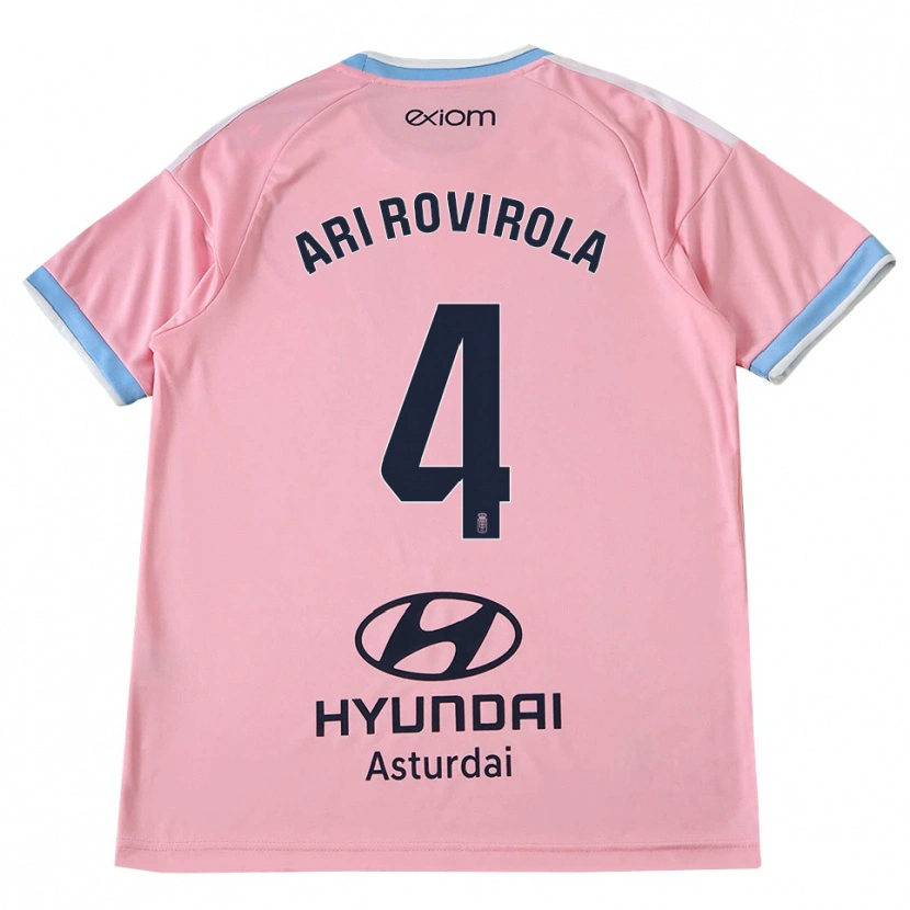 Danxen Mænd Ari Rovirola #4 Kornblomstblå Pink Udebane Spillertrøjer 2026/27 Trøje T-Shirt