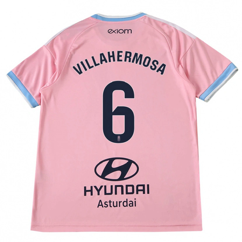 Danxen Mænd Dani Villahermosa #6 Kornblomstblå Pink Udebane Spillertrøjer 2026/27 Trøje T-Shirt