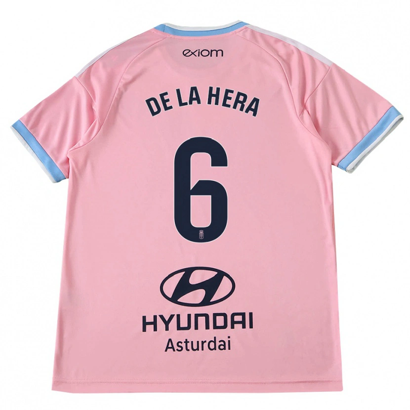 Danxen Mænd Óscar De La Hera #6 Kornblomstblå Pink Udebane Spillertrøjer 2026/27 Trøje T-Shirt