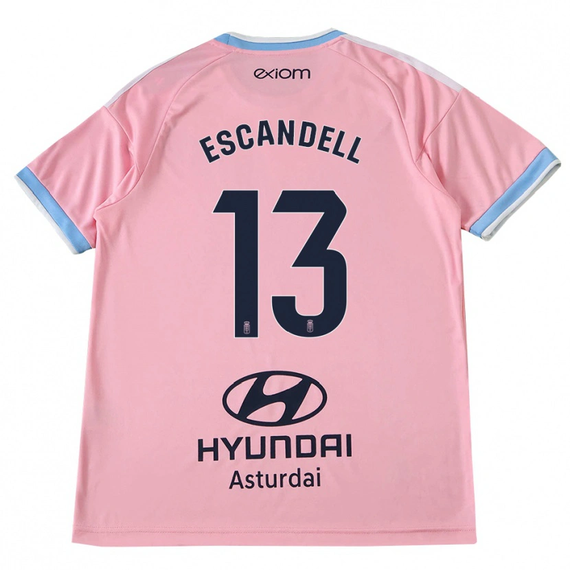 Danxen Mænd Aarón Escandell #13 Kornblomstblå Pink Udebane Spillertrøjer 2026/27 Trøje T-Shirt