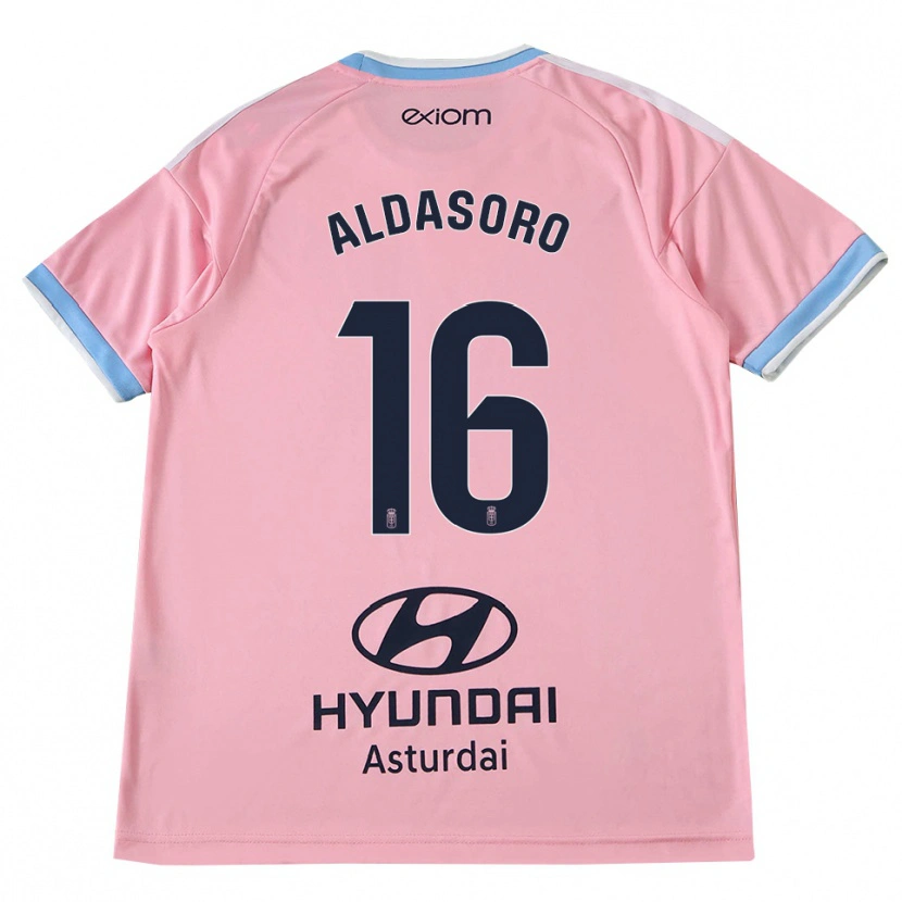 Danxen Mænd Aritz Aldasoro #16 Kornblomstblå Pink Udebane Spillertrøjer 2026/27 Trøje T-Shirt
