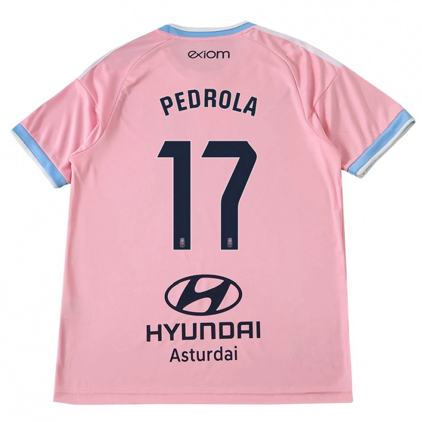 Danxen Mænd Estanis Pedrola #17 Kornblomstblå Pink Udebane Spillertrøjer 2026/27 Trøje T-Shirt