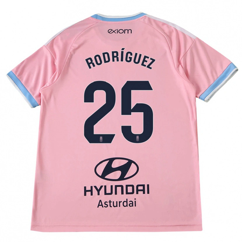 Danxen Mænd Álvaro Rodríguez #25 Kornblomstblå Pink Udebane Spillertrøjer 2026/27 Trøje T-Shirt