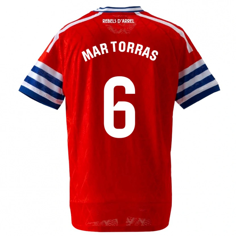 Danxen Mænd Mar Torrás De Fortuny #6 Kongeblå Rød Udebane Spillertrøjer 2026/27 Trøje T-Shirt