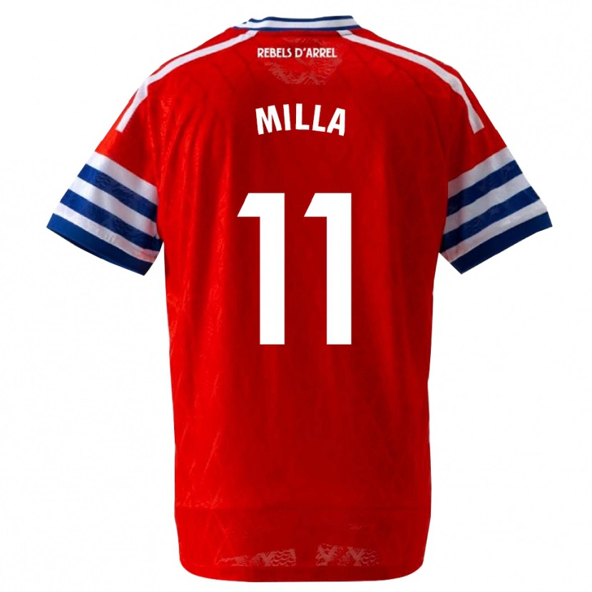 Danxen Mænd Pere Milla #11 Kongeblå Rød Udebane Spillertrøjer 2026/27 Trøje T-Shirt
