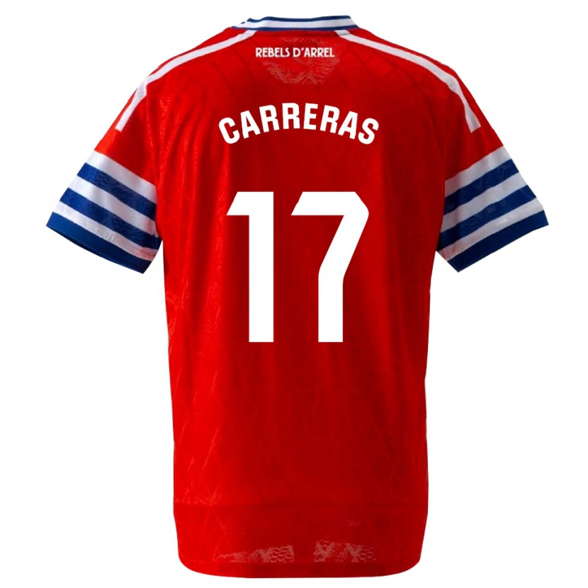 Danxen Mænd Jofre Carreras #17 Kongeblå Rød Udebane Spillertrøjer 2026/27 Trøje T-Shirt