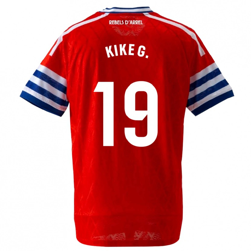 Danxen Mænd Kike García #19 Kongeblå Rød Udebane Spillertrøjer 2026/27 Trøje T-Shirt