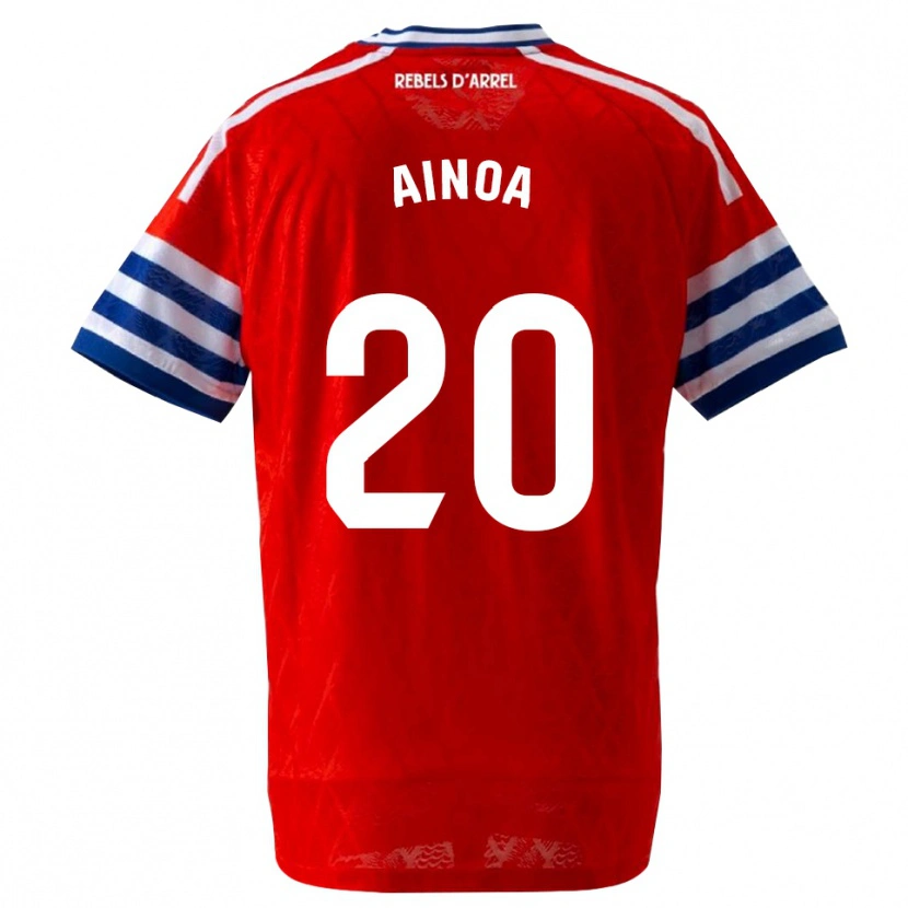 Danxen Mænd Ainoa Campo #20 Kongeblå Rød Udebane Spillertrøjer 2026/27 Trøje T-Shirt