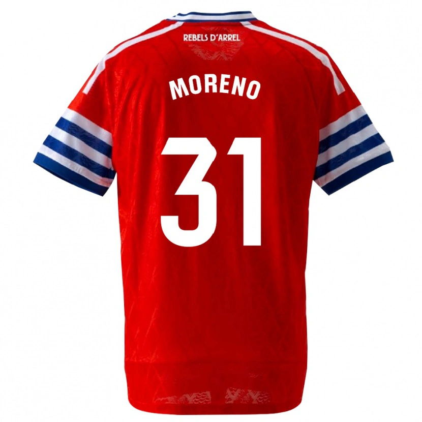 Danxen Mænd Jan Moreno #31 Kongeblå Rød Udebane Spillertrøjer 2026/27 Trøje T-Shirt