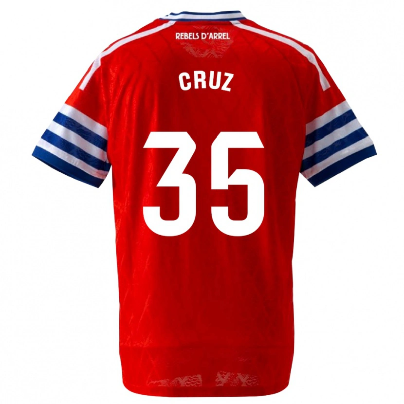 Danxen Mænd Denis Cruz #35 Kongeblå Rød Udebane Spillertrøjer 2026/27 Trøje T-Shirt