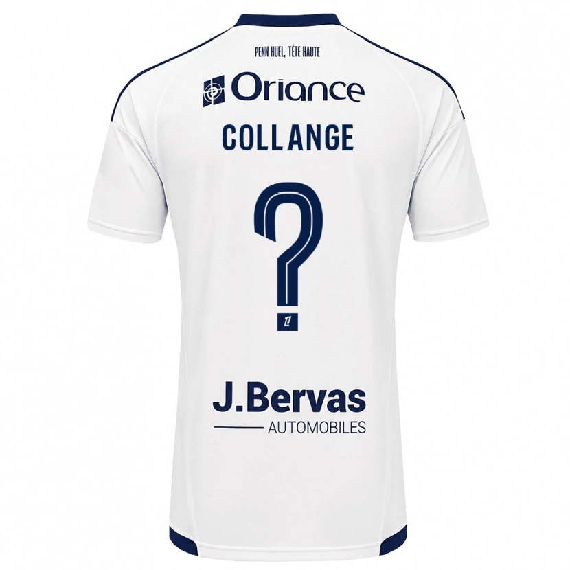 Danxen Mænd Malorie Collange #0 Marinehvid Udebane Spillertrøjer 2026/27 Trøje T-Shirt