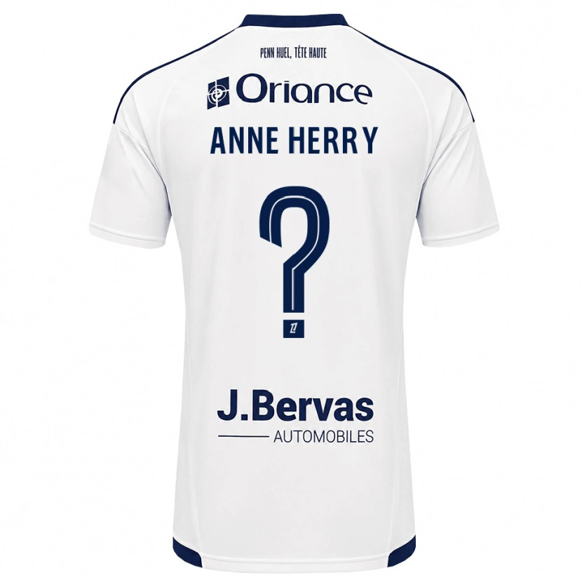 Danxen Mænd Lou Anne Herry #0 Marinehvid Udebane Spillertrøjer 2026/27 Trøje T-Shirt