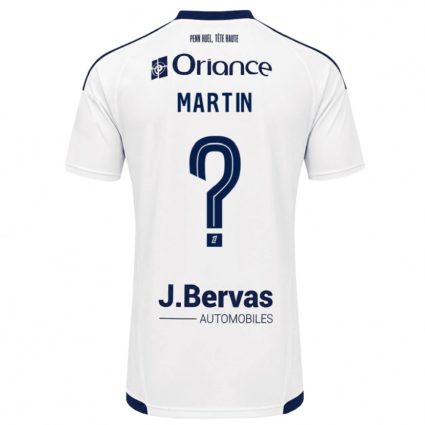 Danxen Mænd Clara Martin #0 Marinehvid Udebane Spillertrøjer 2026/27 Trøje T-Shirt