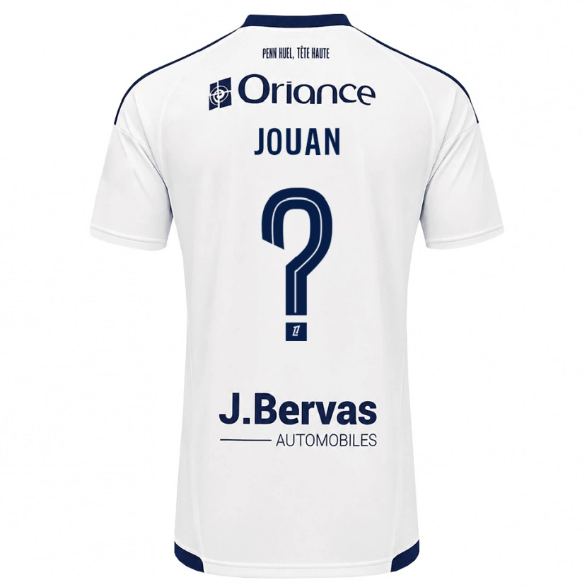 Danxen Mænd Léonie Jouan #0 Marinehvid Udebane Spillertrøjer 2026/27 Trøje T-Shirt