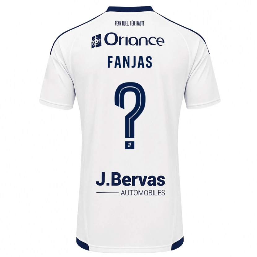 Danxen Mænd Emilie Fanjas #0 Marinehvid Udebane Spillertrøjer 2026/27 Trøje T-Shirt