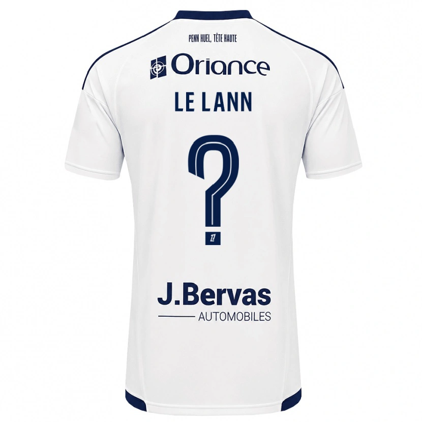Danxen Mænd Lauraleen Le Lann #0 Marinehvid Udebane Spillertrøjer 2026/27 Trøje T-Shirt