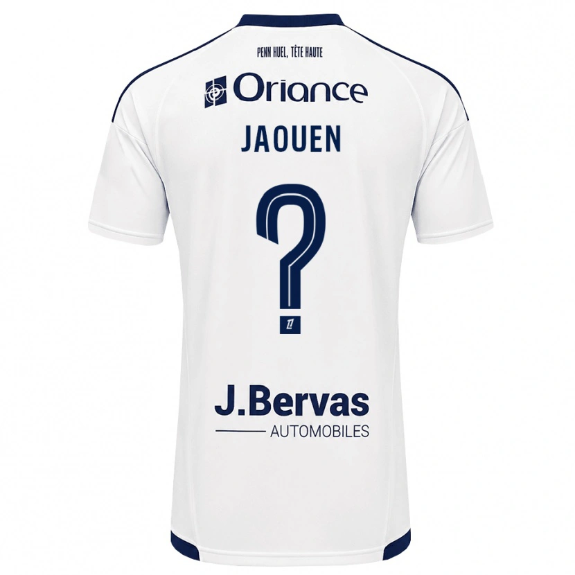 Danxen Mænd Léane Jaouen #0 Marinehvid Udebane Spillertrøjer 2026/27 Trøje T-Shirt
