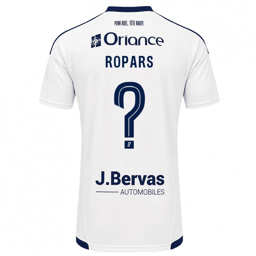 Danxen Mænd Janelle Ropars #0 Marinehvid Udebane Spillertrøjer 2026/27 Trøje T-Shirt